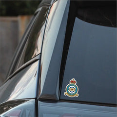 Royal Air Force No 2 Squadron Vinyl Stickers - Both Crowns redplume