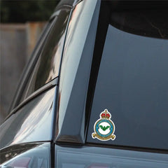 Royal Air Force No 9 Squadron Vinyl Stickers - Both Crowns redplume