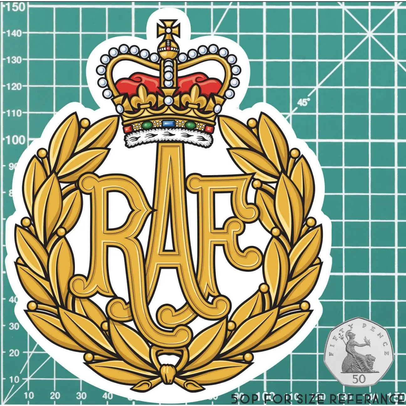 Royal Air Force RAF Waterproof Vinyl Stickers - Official MoD Reseller redplume