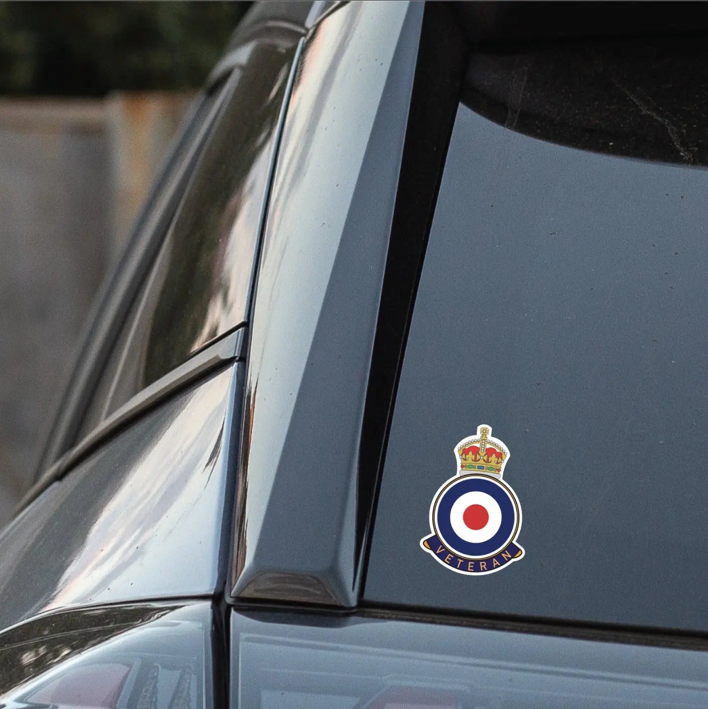 Royal Air Force Veteran UV Laminated Decal redplume