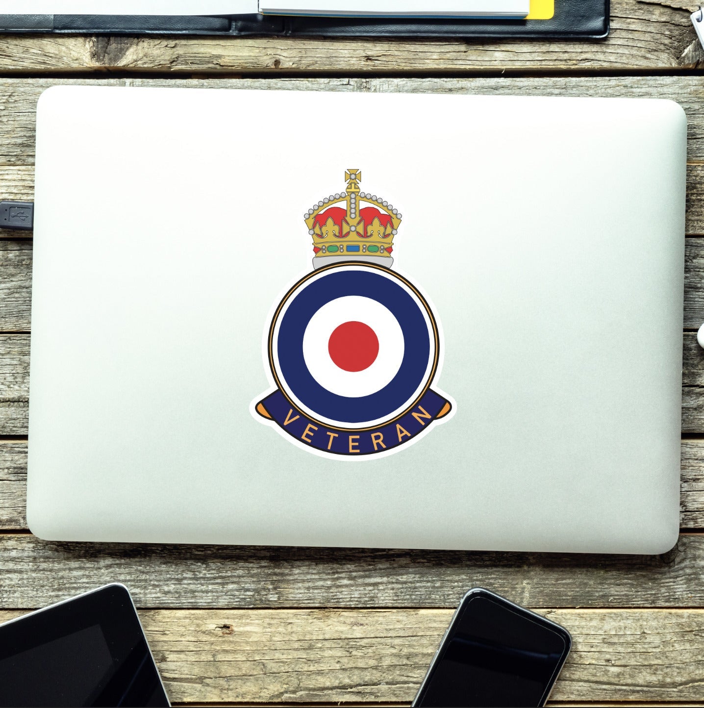 Royal Air Force Veteran UV Laminated Decal redplume