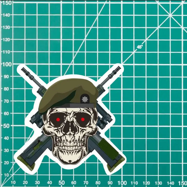 Royal Anglian Regiment High-Quality Vinyl Sticker - 100mm - Red Plume
