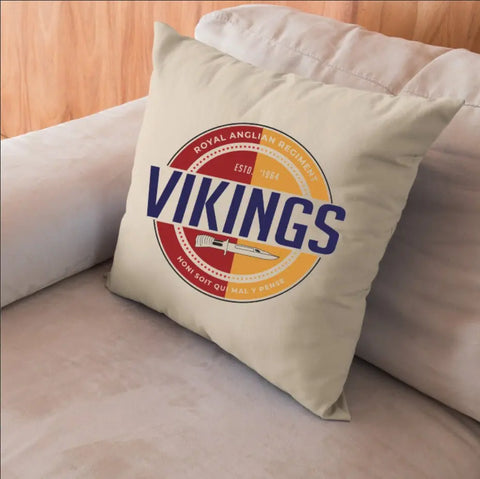 Royal Anglian 'Vikings' Retro Cushion Cover - Ideal Stocking Filler redplume