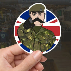 Royal Anglian Vinyl Waterproof Sticker, Lord Kitchener Design redplume