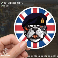 Royal Army Medical Corps RAMC British Bulldog Decal - 10cm Vinyl Sticker redplume