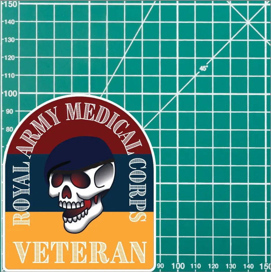 Royal Army Medical Corps RAMC Stickers Old School Tattoo Style Veteran redplume