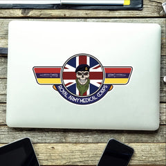 Royal Army Medical Corps RAMC UV Laminated Vinyl Sticker - Wings redplume