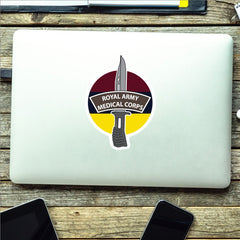 Royal Army Medical Corps Vinyl Decal, TRF Colours & Bayonet Design - 10cm redplume