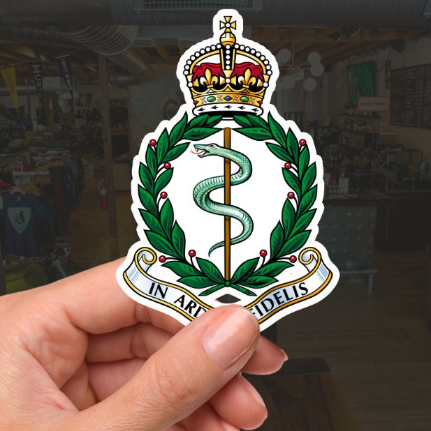 Royal Army Medical Corps Waterproof Vinyl Stickers - Official MoD Reseller redplume