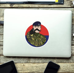 Royal Artillery Waterproof Sticker, TRF Design redplume