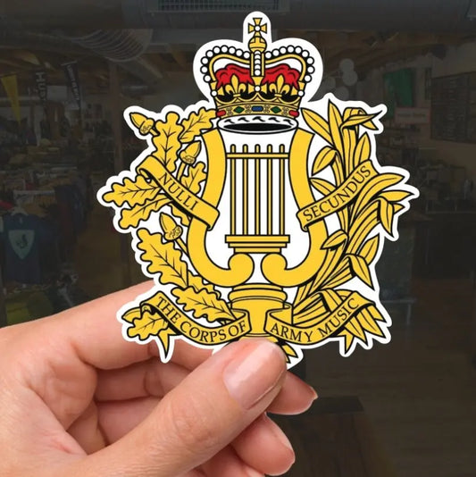 Royal Corps of Army Music RCAM Waterproof Vinyl Stickers - Official Reseller redplume