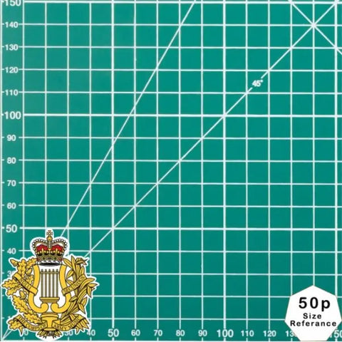 Royal Corps of Army Music (RCAM) Waterproof Vinyl Stickers - Official Reseller - Red Plume