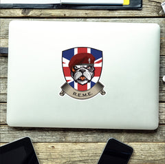 Royal Electrical Mechanical Engineer Paras British Bulldog Vinyl Sticker - 10cm redplume