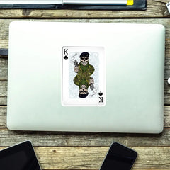 Royal Electrical Mechanical Engineers King of Spades Waterproof Sticker 10cm redplume