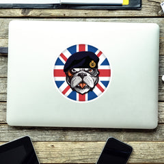 Royal Engineers British Bulldog Decal - 10cm Vinyl Sticker redplume