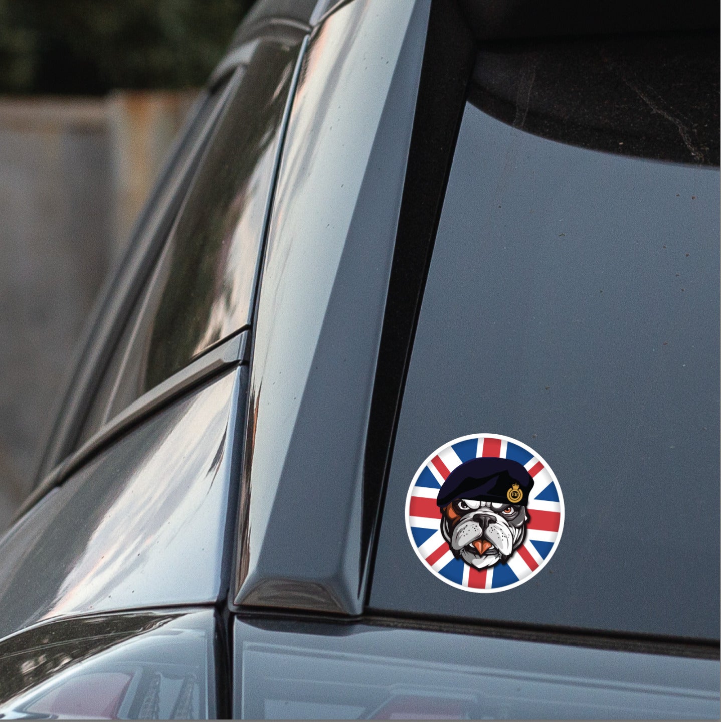 Royal Engineers British Bulldog Decal - 10cm Vinyl Sticker redplume
