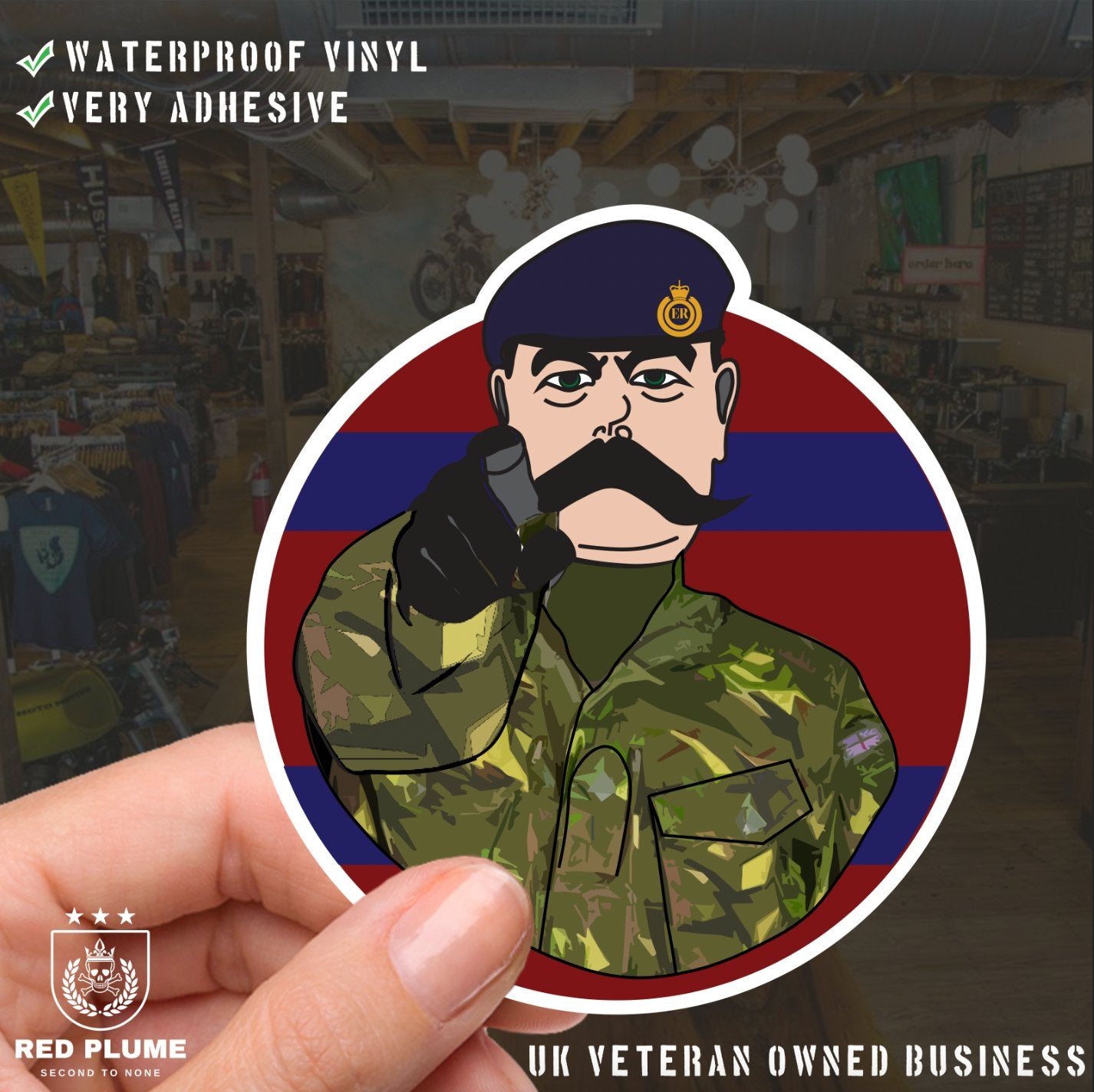 Royal Engineers CR Style - 6 Best-Selling Waterproof Stickers bundle redplume