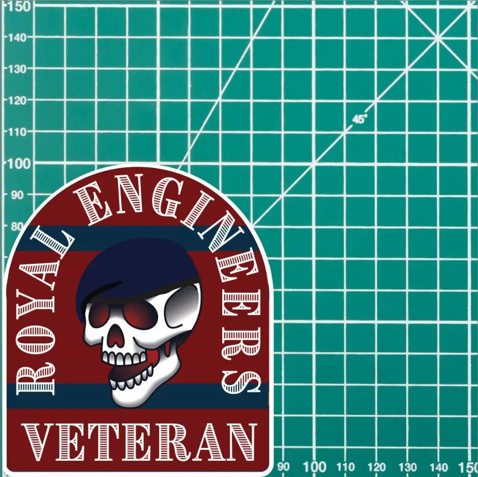 Royal Engineers Stickers Old School Tattoo Style Veteran redplume