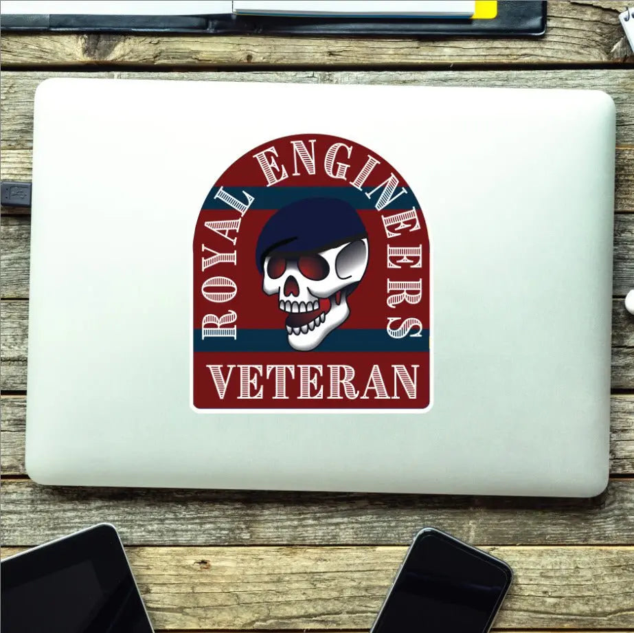 Royal Engineers Stickers Old School Tattoo Style Veteran redplume