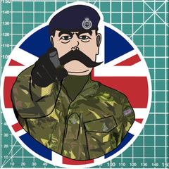 Royal Engineers Vinyl Waterproof Sticker, Lord Kitchener Design FREE SHIPPING redplume