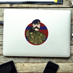 Royal Engineers Waterproof Sticker, TRF Design redplume