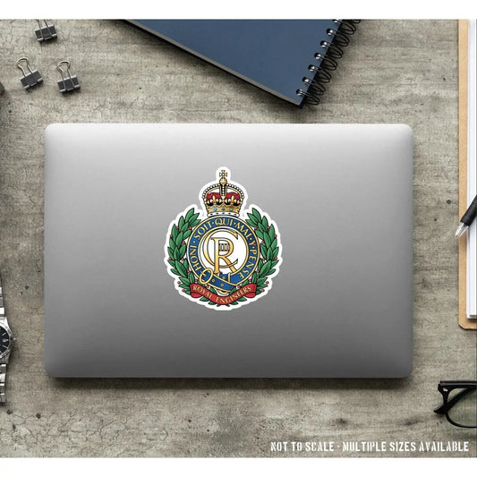 Royal Engineers Waterproof Vinyl Stickers new style - Official MoD Reseller redplume