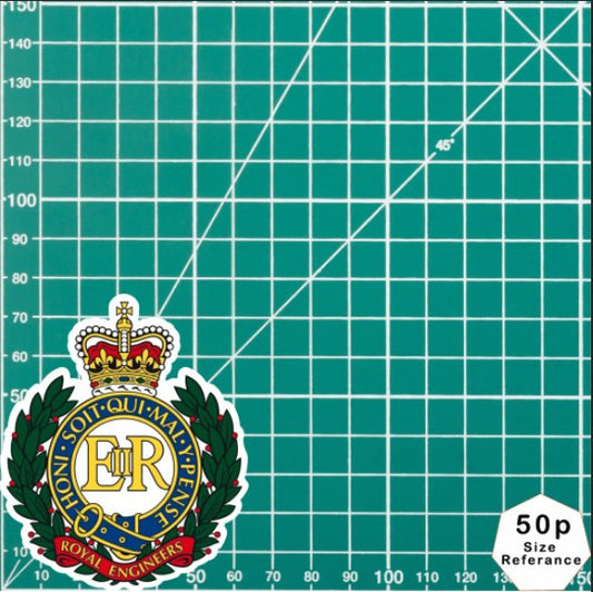 Royal Engineers Waterproof Vinyl Stickers old badge - Official MoD Reseller redplume