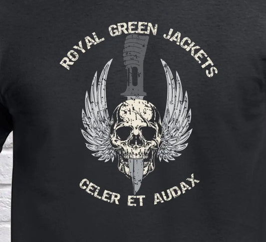 Royal Green Jackets Skulled Dagger T-Shirt redplume