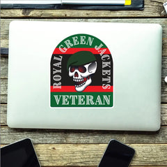Royal Green Jackets Stickers Old School Tattoo Style Veteran redplume
