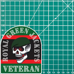 Royal Green Jackets Stickers Old School Tattoo Style Veteran redplume