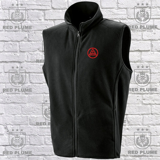 Royal Holy Arch Micro Fleece Gilet - Red Plume