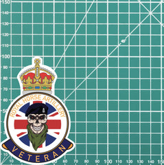 Royal Horse Artillery Veteran UV Laminated Lord Kitchener & Beret Decal redplume