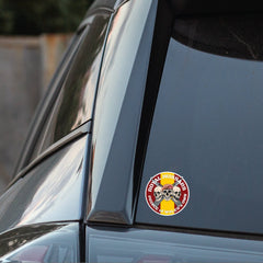 Royal Hussars P.W.O Waterproof Vinyl Stickers Three Skulls redplume