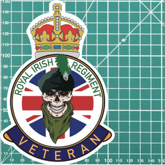 Royal Irish Regiment Veteran UV Laminated Decal redplume