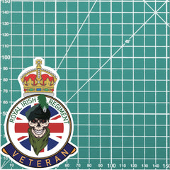 Royal Irish Regiment Veteran UV Laminated Decal redplume