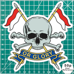 Royal Lancers Waterproof Vinyl Stickers - Official MoD Reseller FREE SHIPPING redplume