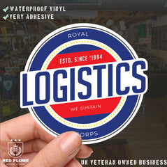 Royal Logistics Corps - 6 Best-Selling Waterproof Stickers bundle - Red Plume