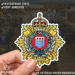 Royal Logistics Corps - 6 Best-Selling Waterproof Stickers bundle - Red Plume