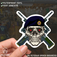 Royal Logistics Corps - 6 Best-Selling Waterproof Stickers bundle - Red Plume