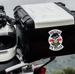 Royal Logistics Corps RLC Veteran Waterproof Vinyl Sticker Skull & Union Jack redplume
