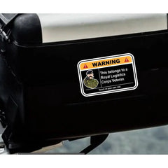 Royal Logistics Corps Warning Funny Vinyl Sticker 100mm wide redplume