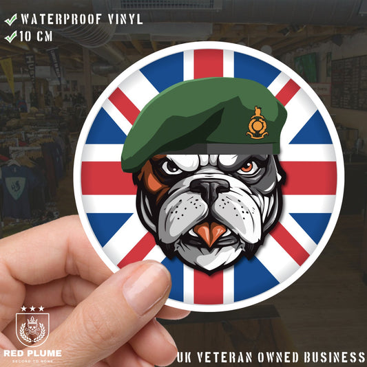 Royal Marines British Bulldog Decal - 10cm Vinyl Sticker redplume