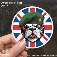 Royal Marines British Bulldog Decal - 10cm Vinyl Sticker redplume