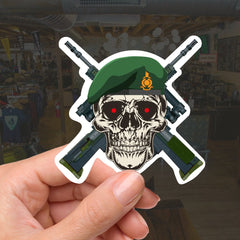 Royal Marines High-Quality Vinyl Sticker - 100mm redplume