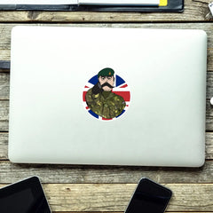 Royal Marines Vinyl Waterproof Sticker, Lord Kitchener Design redplume