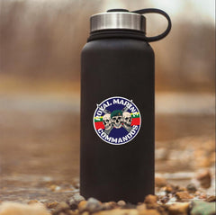 Royal Marines Waterproof Vinyl Stickers Three Skull Design redplume