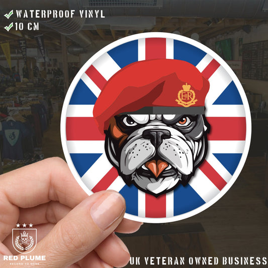 Royal Military Police British Bulldog Decal - 10cm Vinyl Sticker redplume
