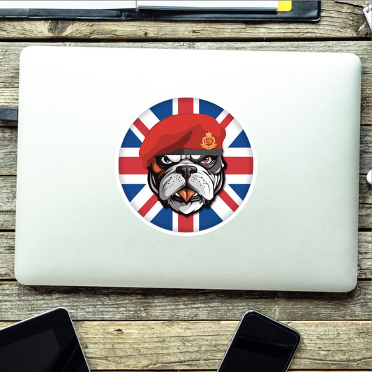 Royal Military Police British Bulldog Decal - 10cm Vinyl Sticker redplume