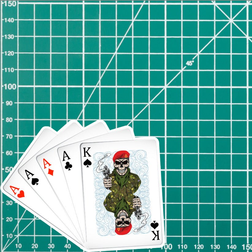 Royal Military Police RMP King & Aces Waterproof Vinyl Sticker/Decal 10cm redplume