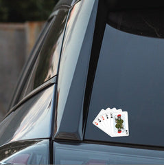 Royal Military Police RMP King & Aces Waterproof Vinyl Sticker/Decal 10cm redplume